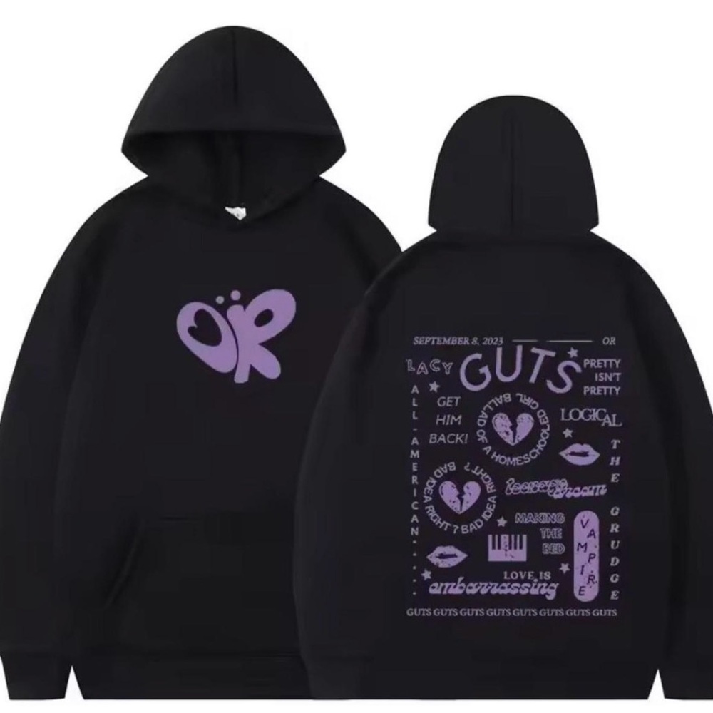 olivia rodrigo inspired GUTS hoodie